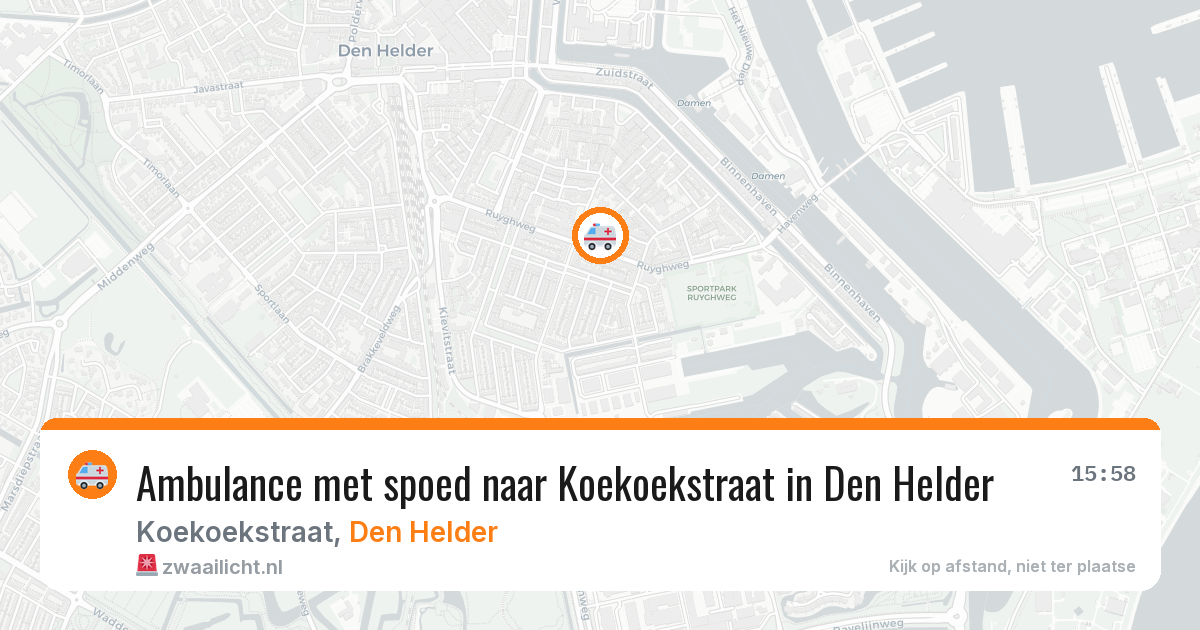 Ambulance met spoed naar Koekoekstraat in Den Helder — 12 feb 2026