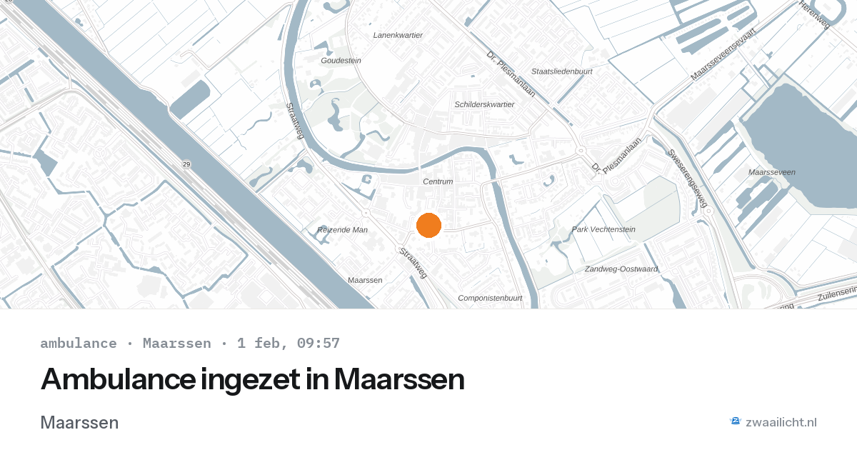 Ambulance ingezet in Maarssen — 1 feb 2026