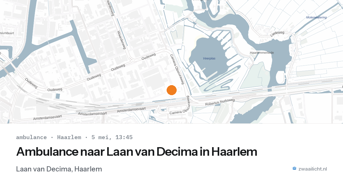 Ambulance naar Laan van Decima in Haarlem — 5 mei 2026
