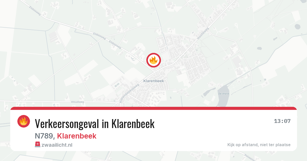 Verkeersongeval in Klarenbeek — 7 jun 2026