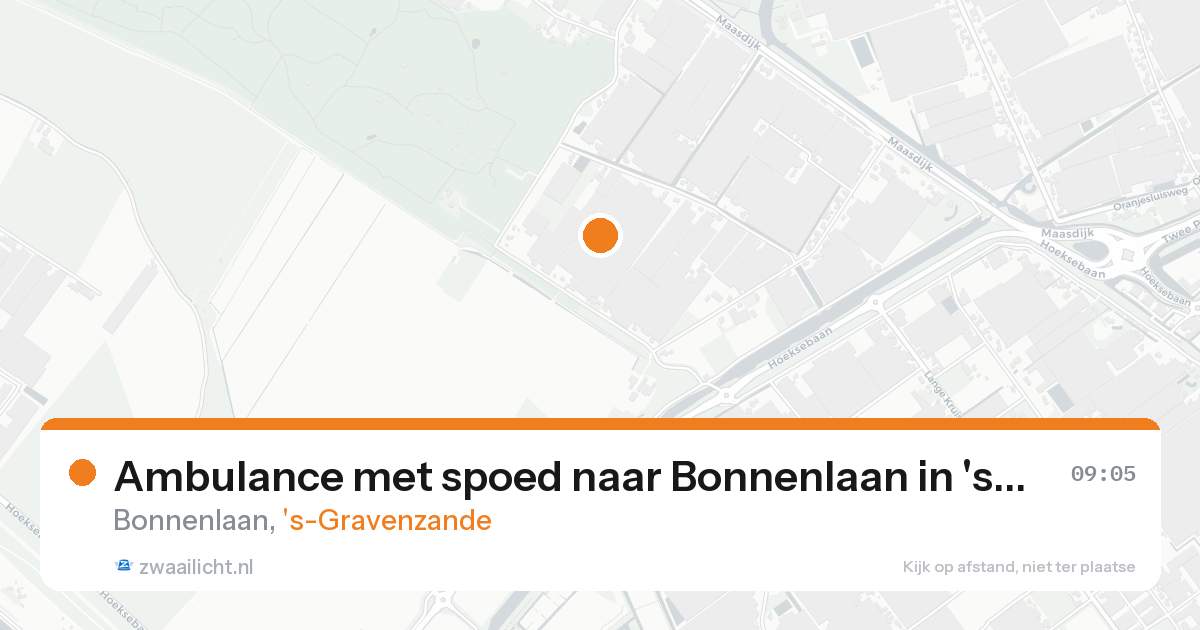 Ambulance met spoed naar Bonnenlaan in 's-Gravenzande — 21 aug 2026
