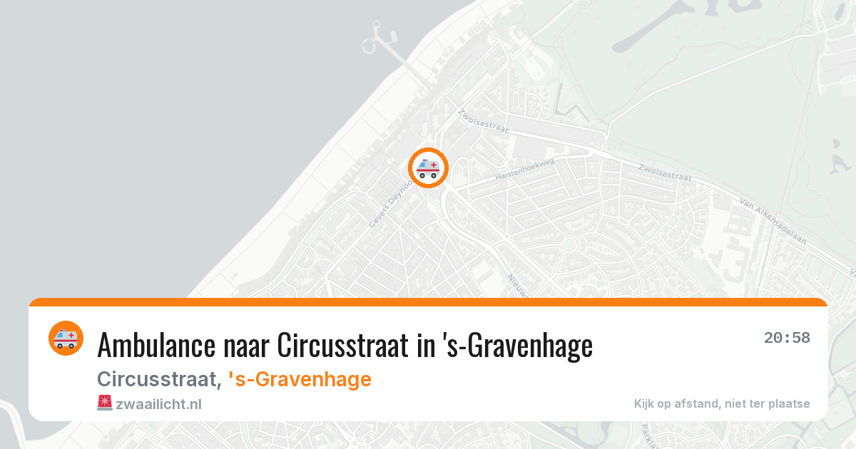Ambulance naar Circusstraat in 's-Gravenhage — 26 mrt 2026