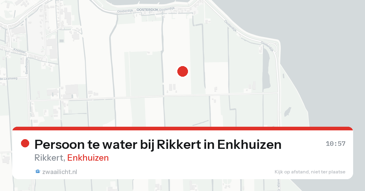 Persoon te water bij Rikkert in Enkhuizen — 18 aug 2026