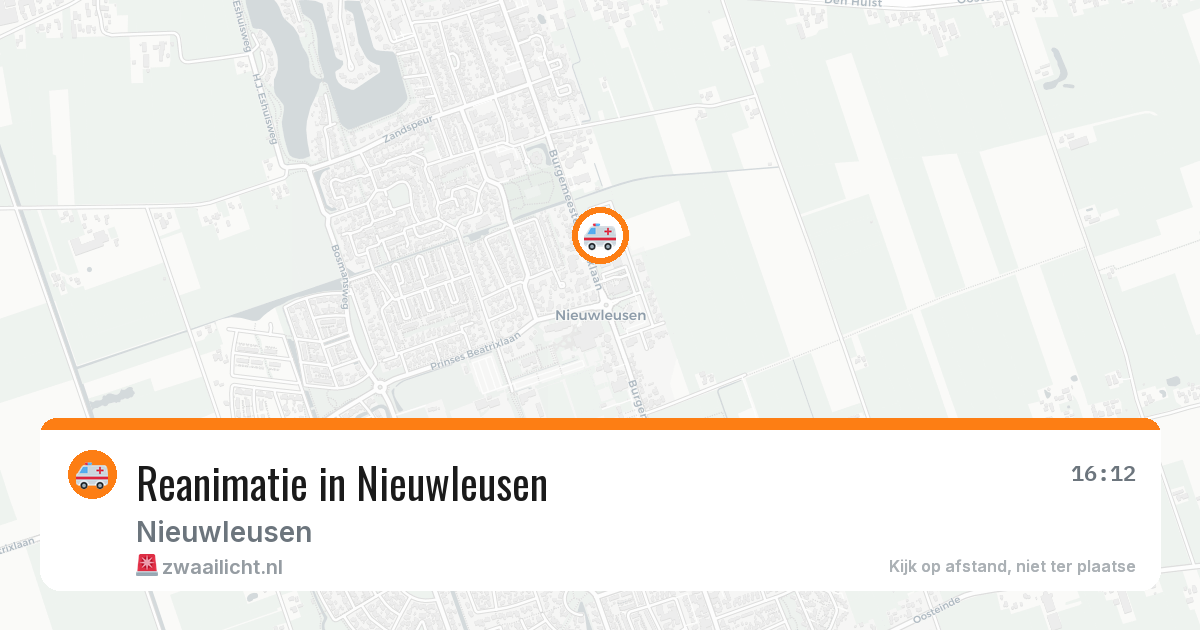 Reanimatie in Nieuwleusen — 20 mrt 2026
