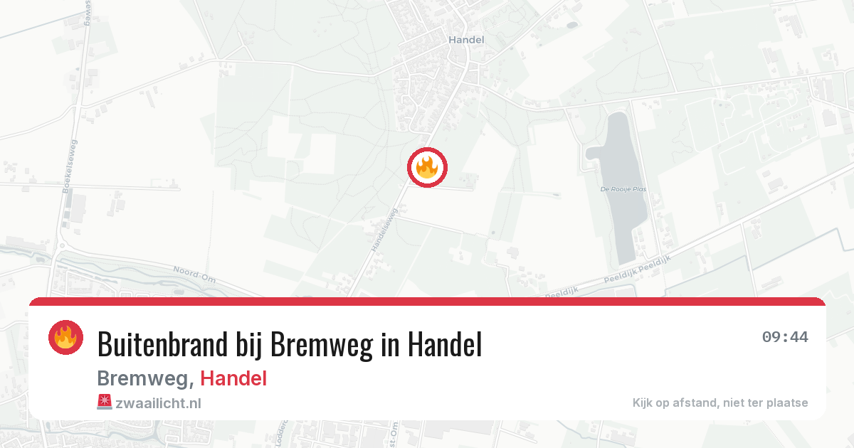 Buitenbrand bij Bremweg in Handel — 17 apr 2026