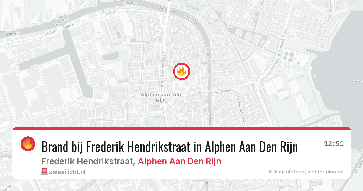 Brand bij Frederik Hendrikstraat in Alphen Aan Den Rijn — 9 jun 2026