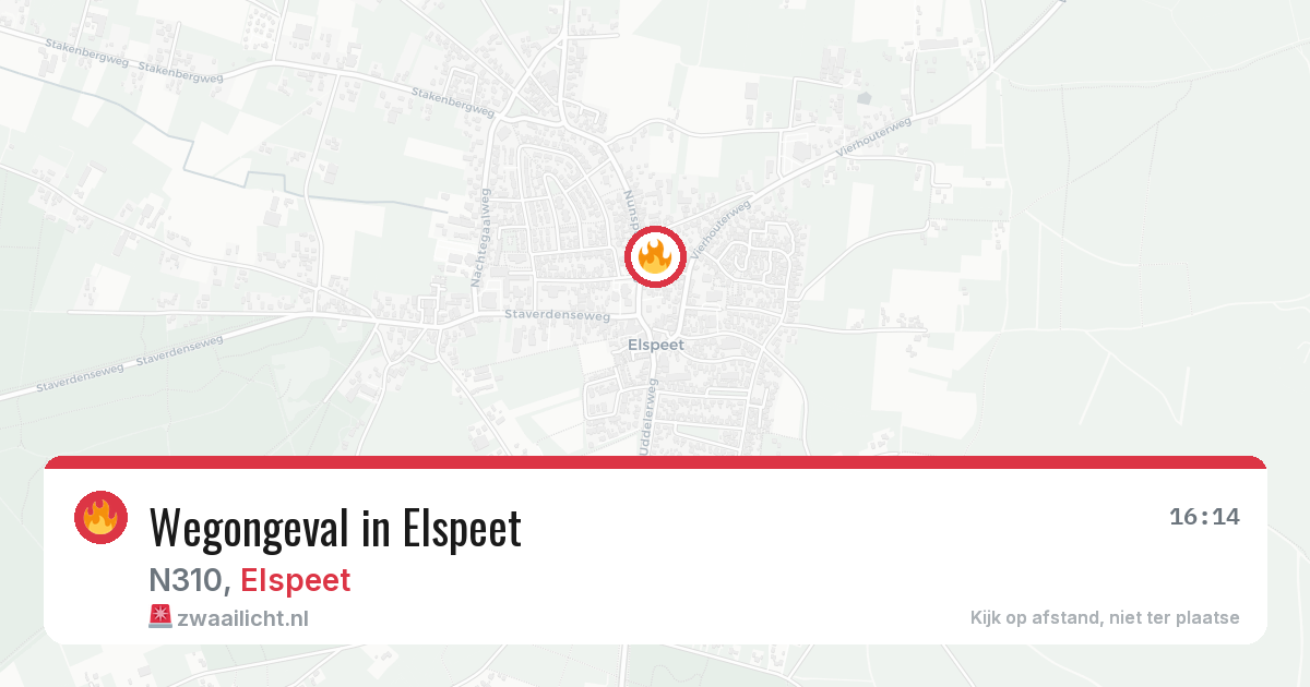Wegongeval in Elspeet — 1 mei 2026