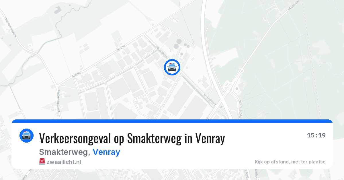 Verkeersongeval op Smakterweg in Venray — 28 jan 2026