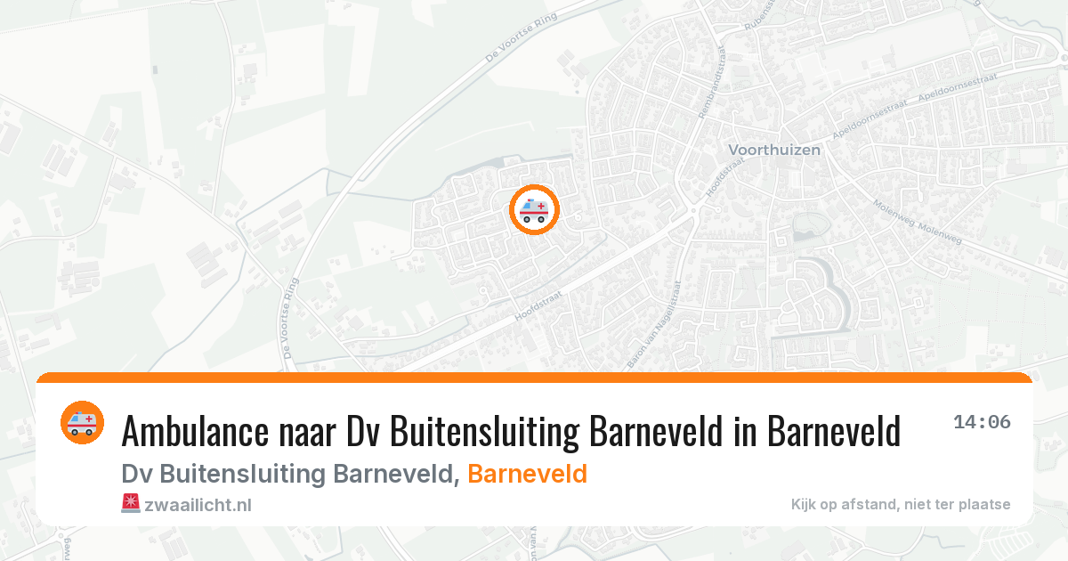 Ambulance naar Dv Buitensluiting Barneveld in Barneveld — 27 mei 2026