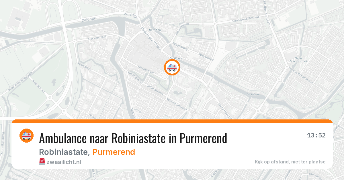 Ambulance naar Robiniastate in Purmerend — 23 jul 2026