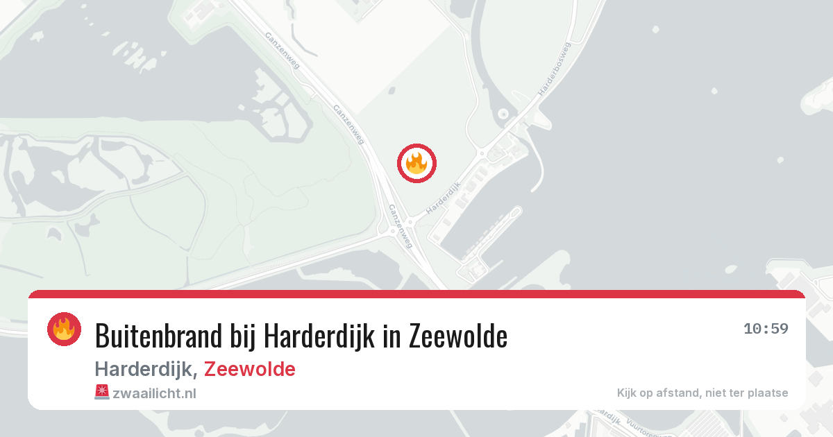 Buitenbrand bij Harderdijk in Zeewolde — 26 jun 2026