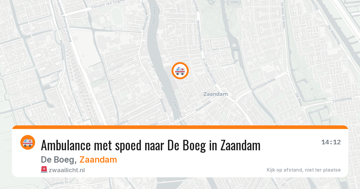 Ambulance met spoed naar De Boeg in Zaandam — 4 jun 2026
