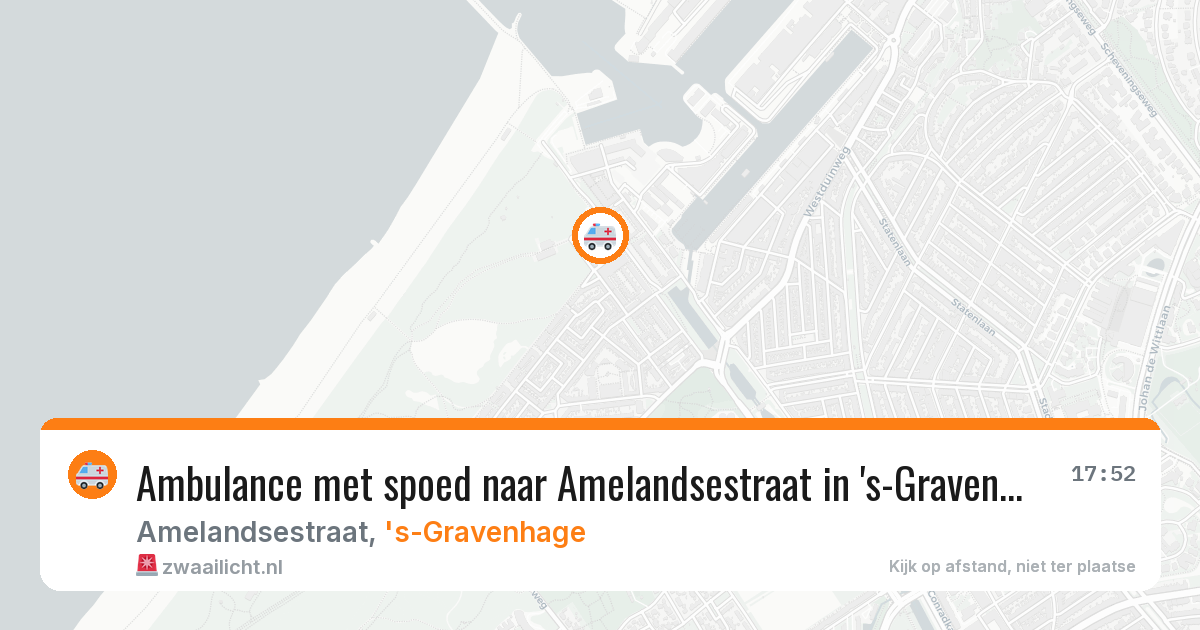 Ambulance met spoed naar Amelandsestraat in 's-Gravenhage — 3 jul 2026