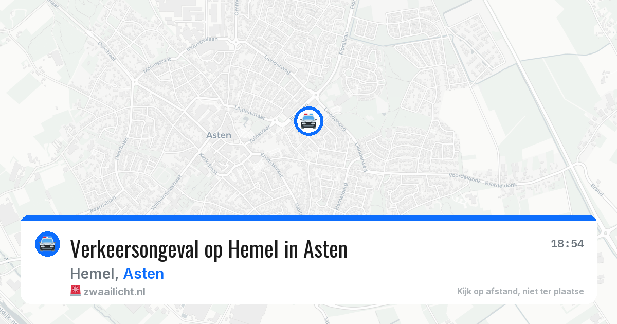 Verkeersongeval op Hemel in Asten — 2 jun 2026
