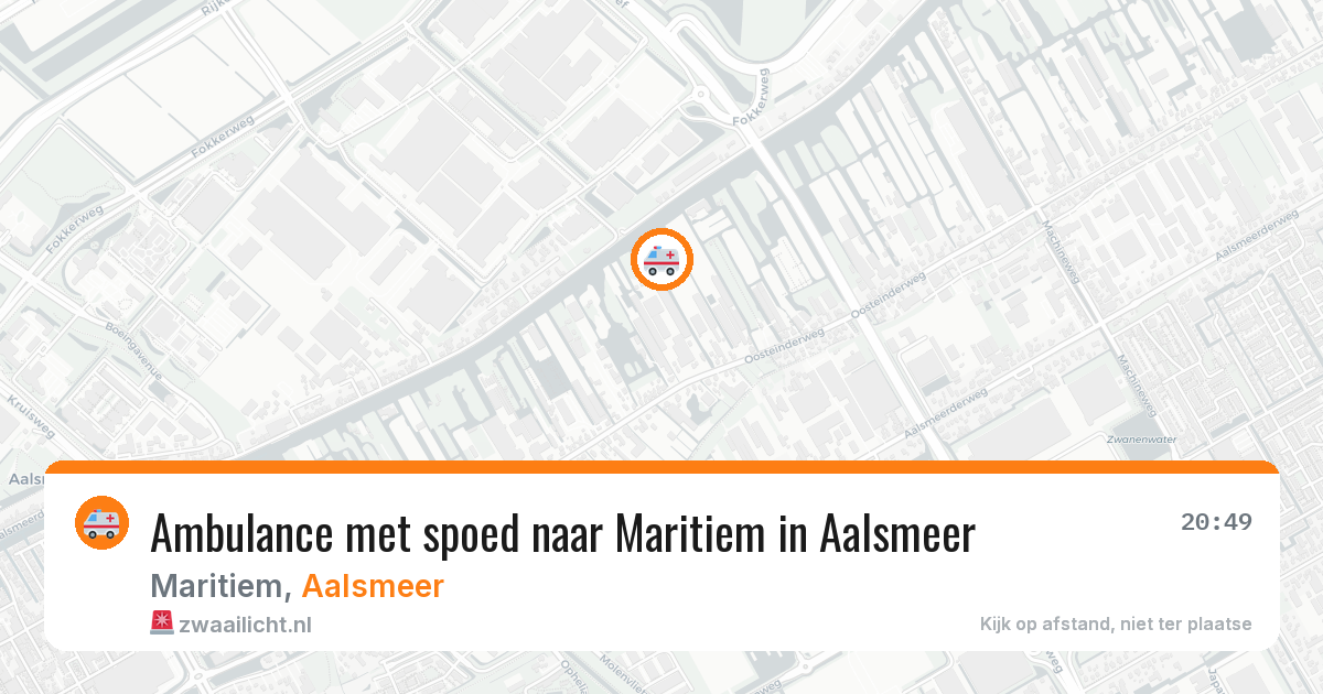 Ambulance met spoed naar Maritiem in Aalsmeer — 28 jun 2026