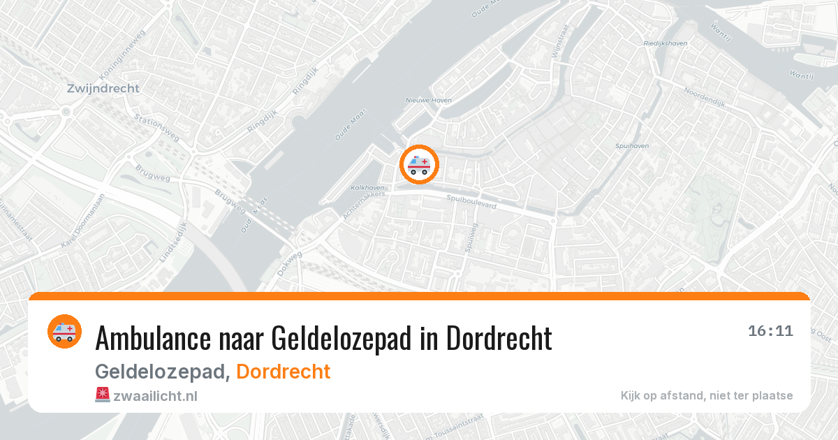 Ambulance naar Geldelozepad in Dordrecht — 2 mei 2026