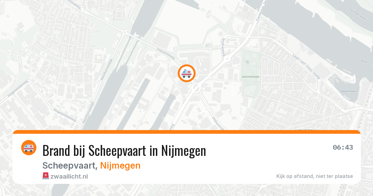 Brand bij Scheepvaart in Nijmegen — 1 jun 2026