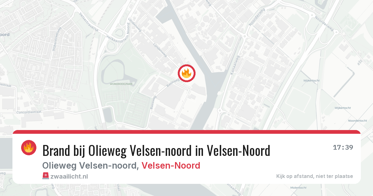Brand bij Olieweg Velsen-noord in Velsen-Noord — 3 aug 2026