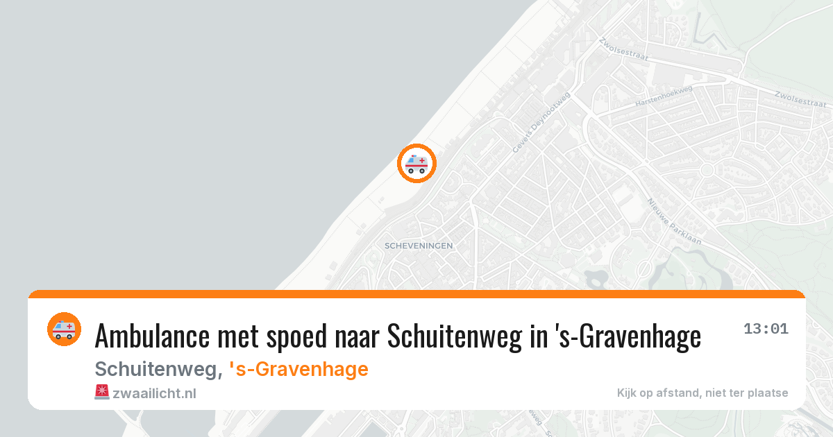 Ambulance met spoed naar Schuitenweg in 's-Gravenhage — 28 jul 2026