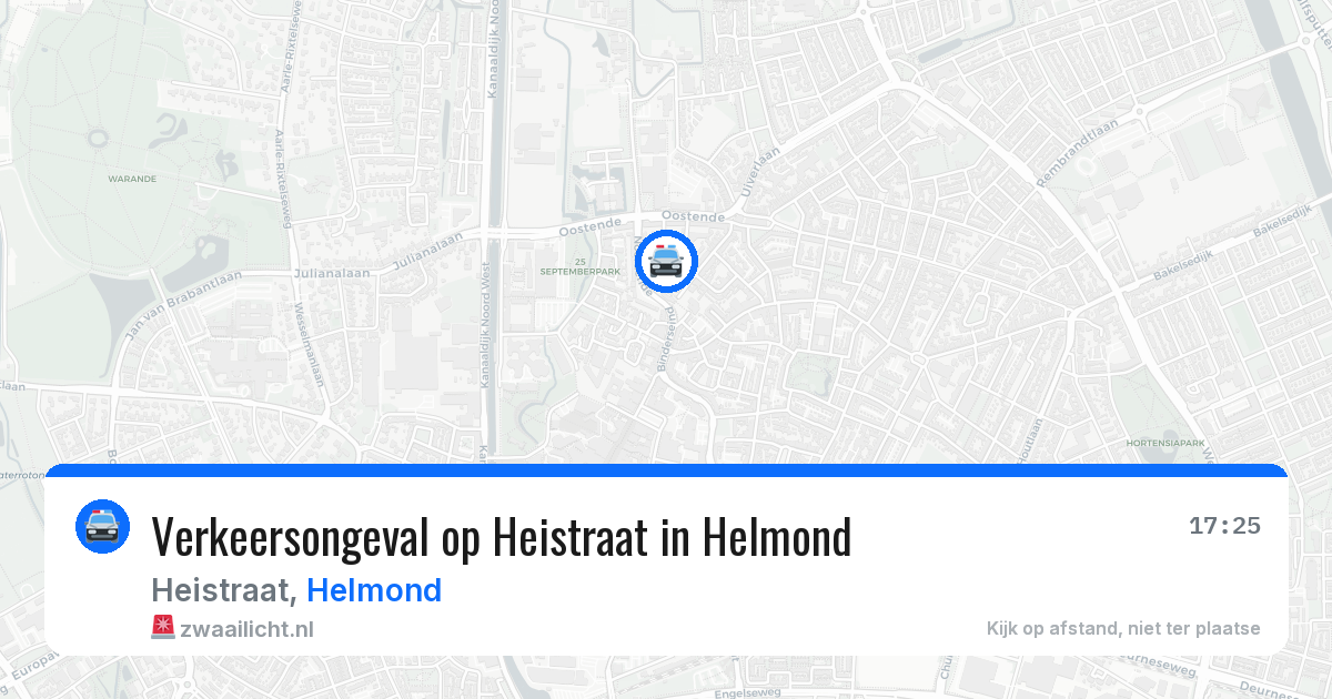 Verkeersongeval op Heistraat in Helmond — 14 apr 2026