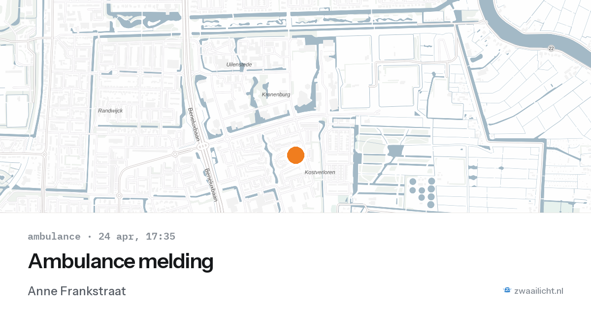 Ambulance melding — 24 apr 2026