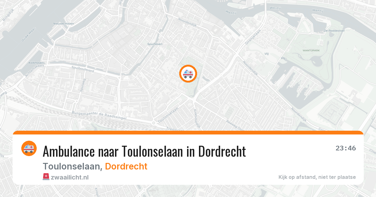 Ambulance naar Toulonselaan in Dordrecht — 25 feb 2026