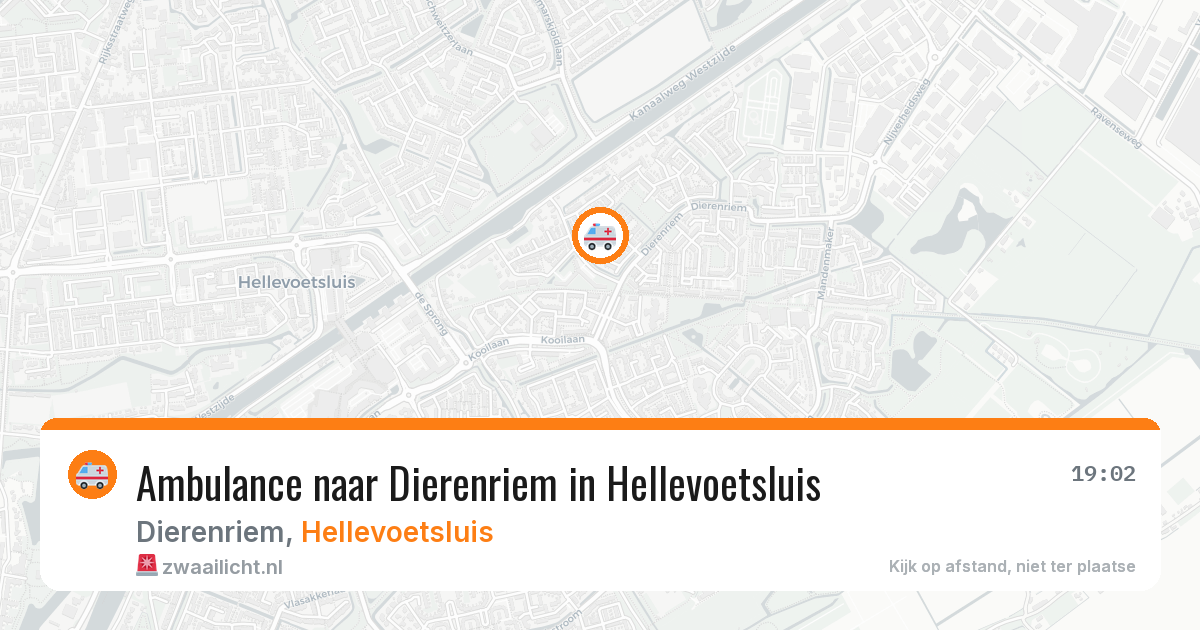 Ambulance naar Dierenriem in Hellevoetsluis — 15 jun 2026