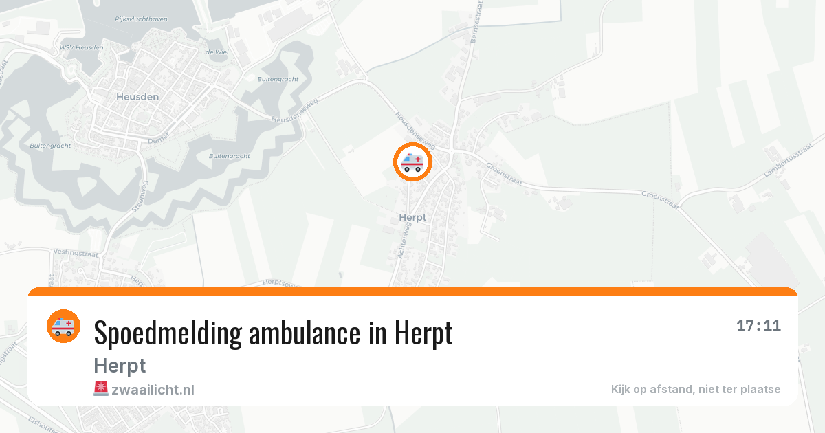 Spoedmelding ambulance in Herpt — 3 aug 2026