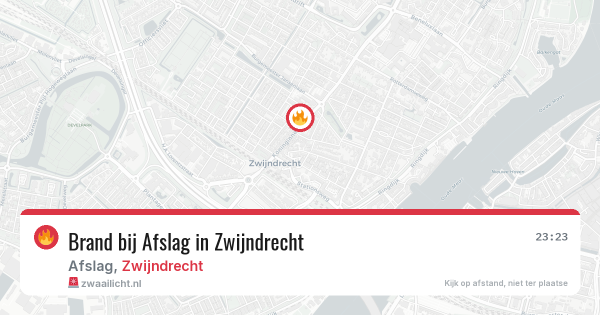 Brand bij Afslag in Zwijndrecht — 3 jul 2026