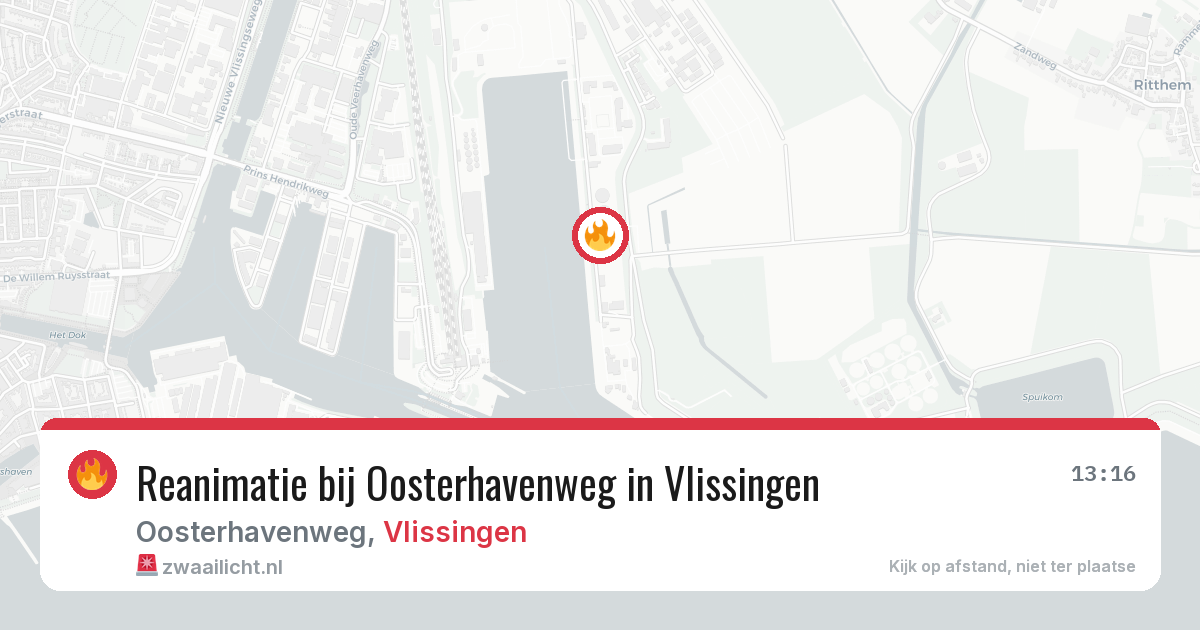 Reanimatie bij Oosterhavenweg in Vlissingen — 11 apr 2026