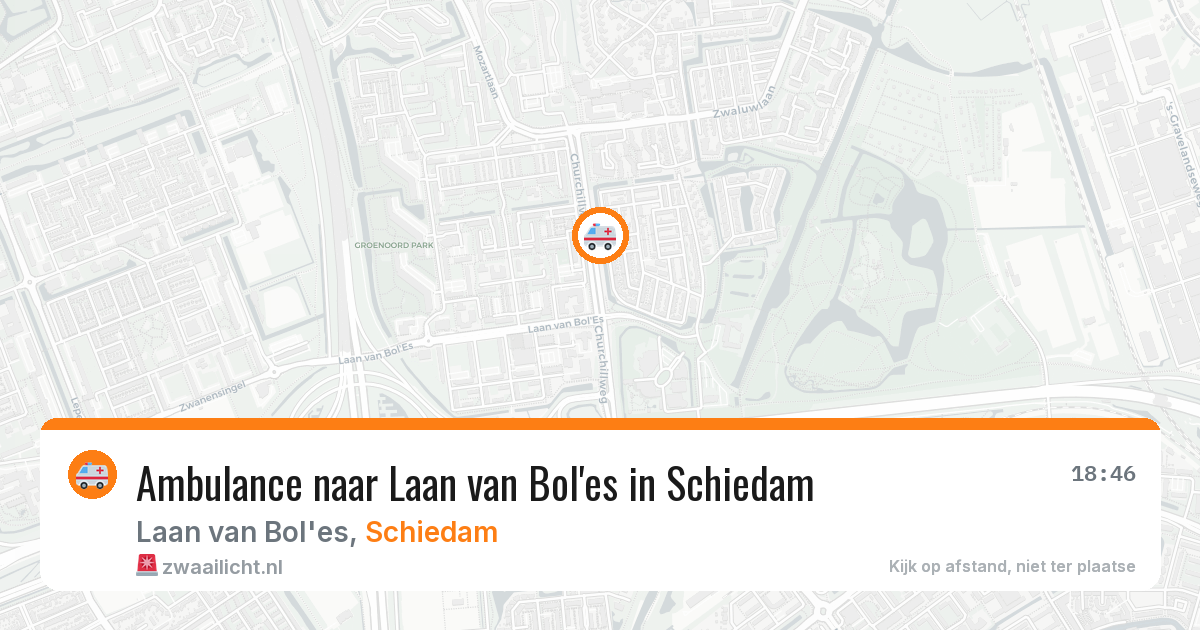 Ambulance naar Laan van Bol'es in Schiedam — 16 mei 2026