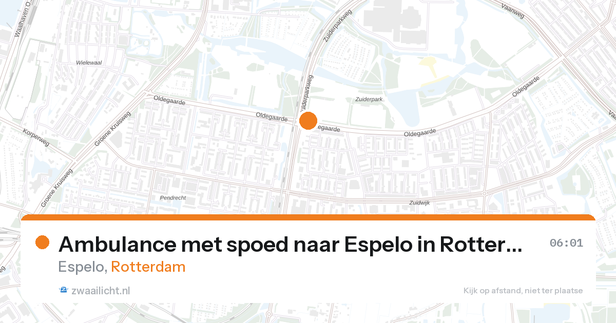 Ambulance met spoed naar Espelo in Rotterdam — 7 feb 2026