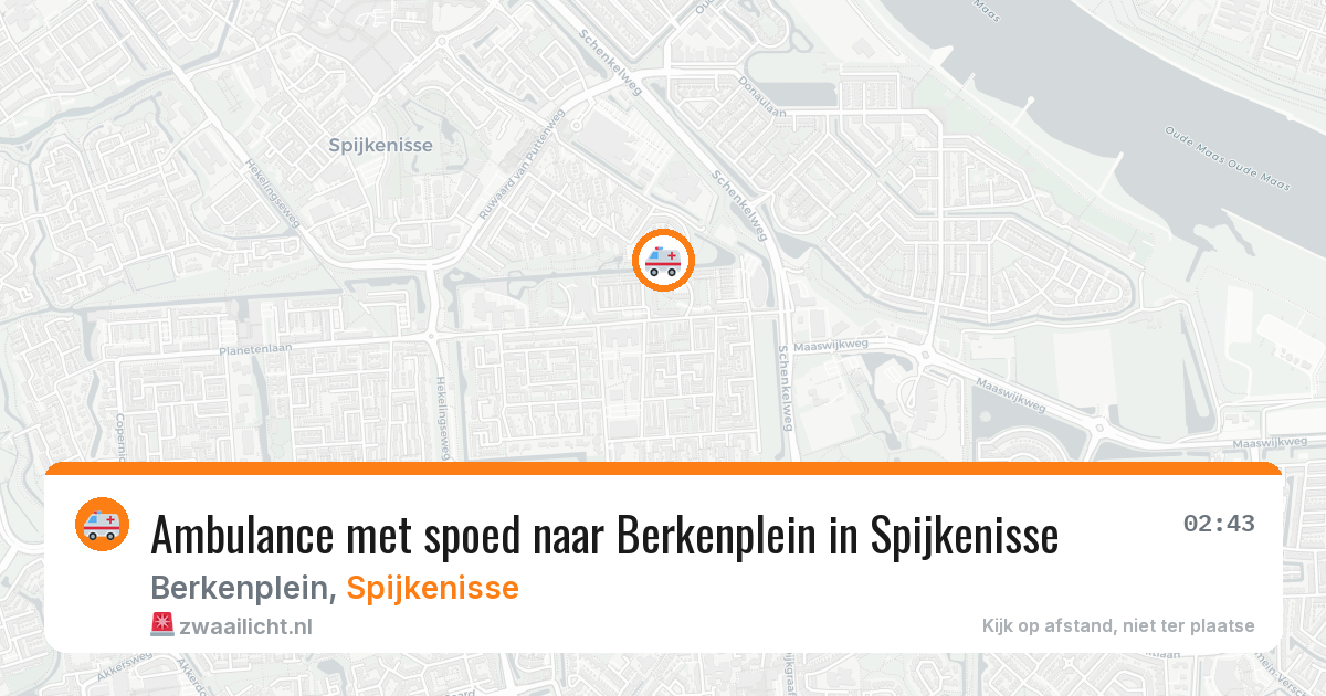 Ambulance met spoed naar Berkenplein in Spijkenisse — 29 jun 2026