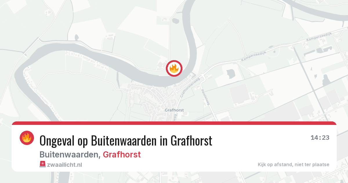 Ongeval op Buitenwaarden in Grafhorst — 24 mei 2026