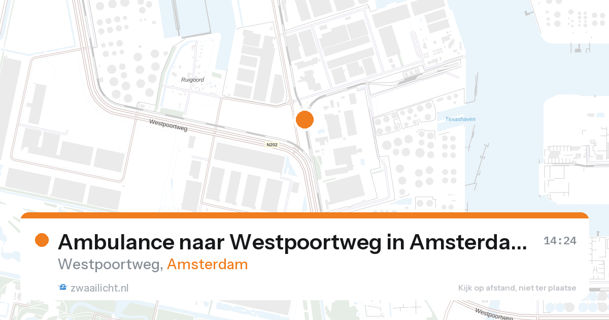 Ambulance naar Westpoortweg in Amsterdam — 28 aug 2026
