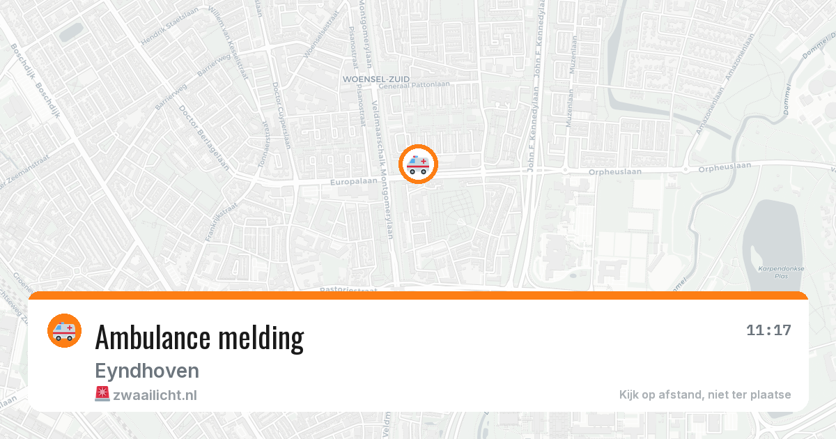 Ambulance melding — 19 jun 2026