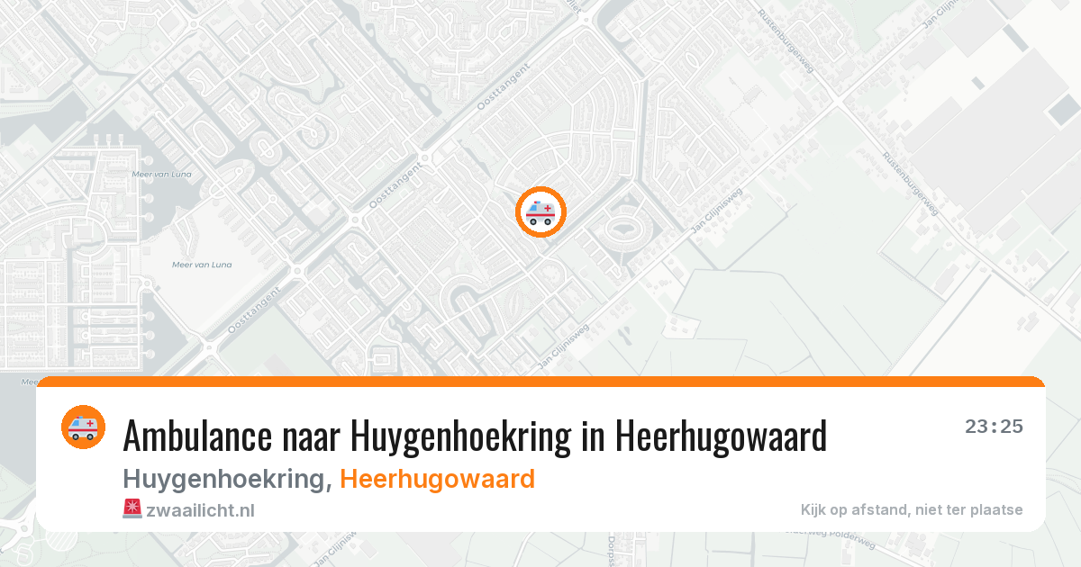 Ambulance naar Huygenhoekring in Heerhugowaard — 29 jun 2026