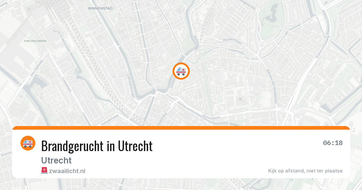 Brandgerucht in Utrecht — 13 jul 2026