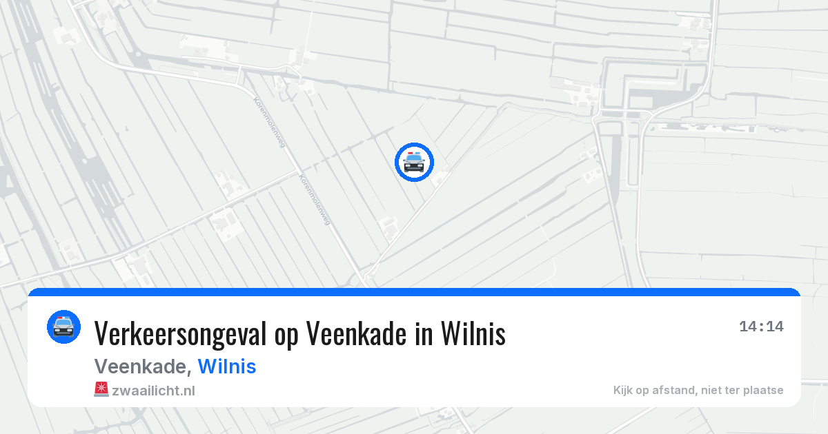 Verkeersongeval op Veenkade in Wilnis — 30 mei 2026