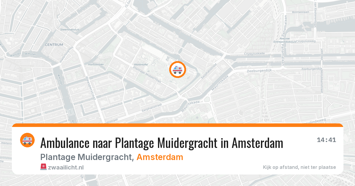 Ambulance naar Plantage Muidergracht in Amsterdam — 2 mrt 2026
