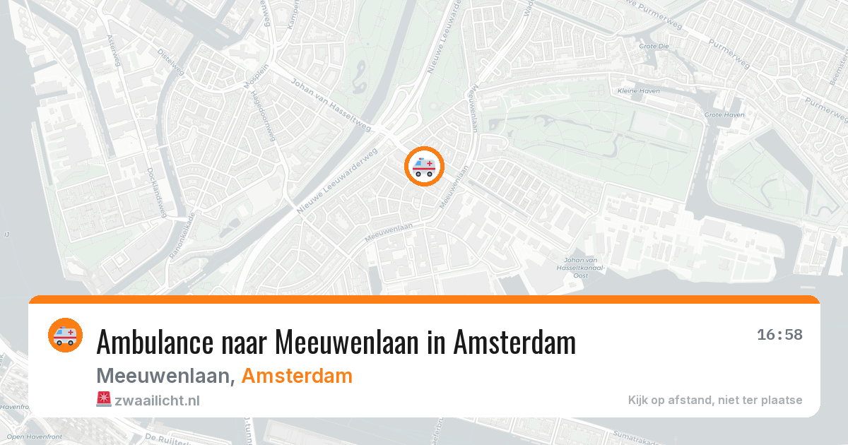 Ambulance naar Meeuwenlaan in Amsterdam — 3 mrt 2026