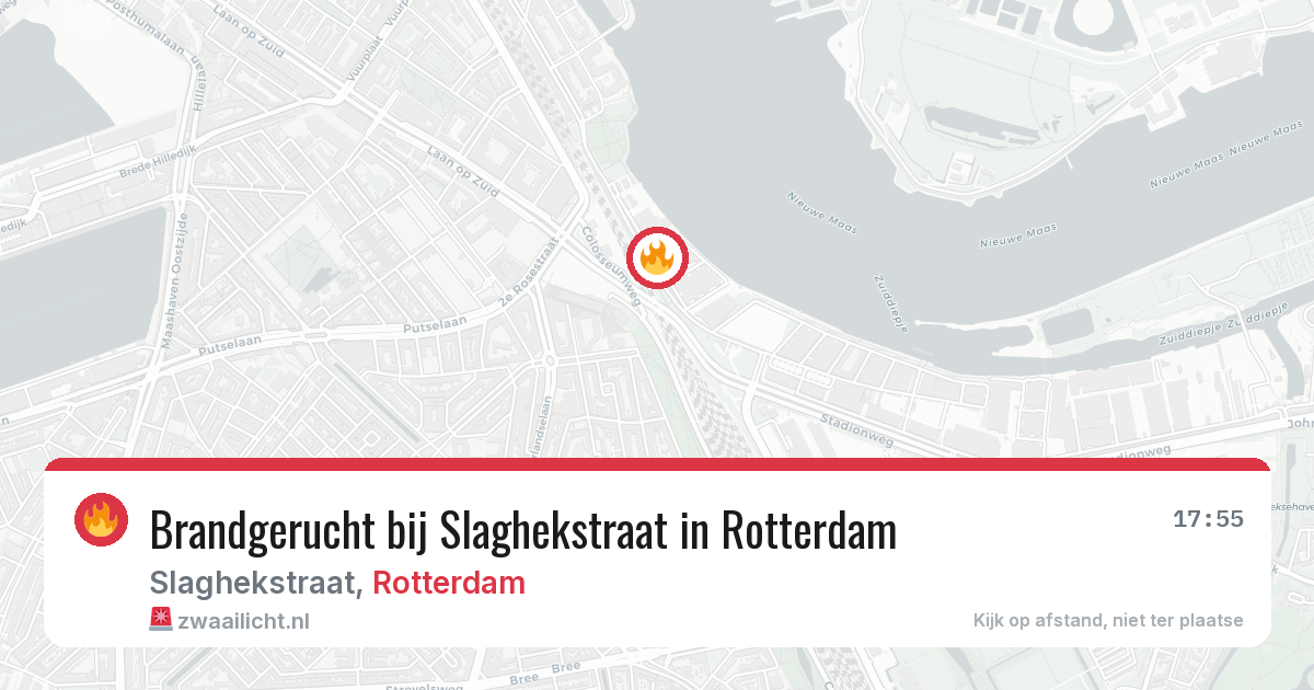 Brandgerucht bij Slaghekstraat in Rotterdam — 14 jul 2026