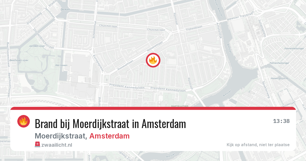 Brand bij Moerdijkstraat in Amsterdam — 3 jun 2026
