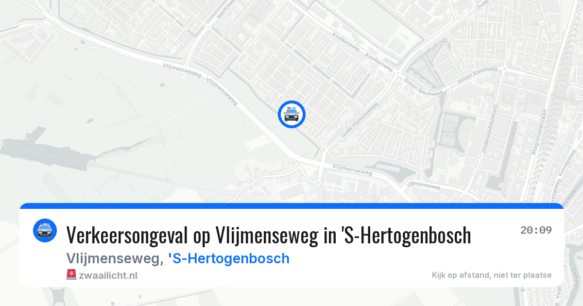 Verkeersongeval op Vlijmenseweg in 'S-Hertogenbosch — 13 aug 2026