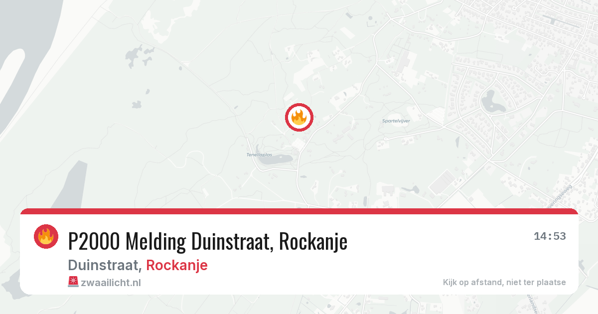 P2000 Melding Duinstraat, Rockanje — 11 mei 2026