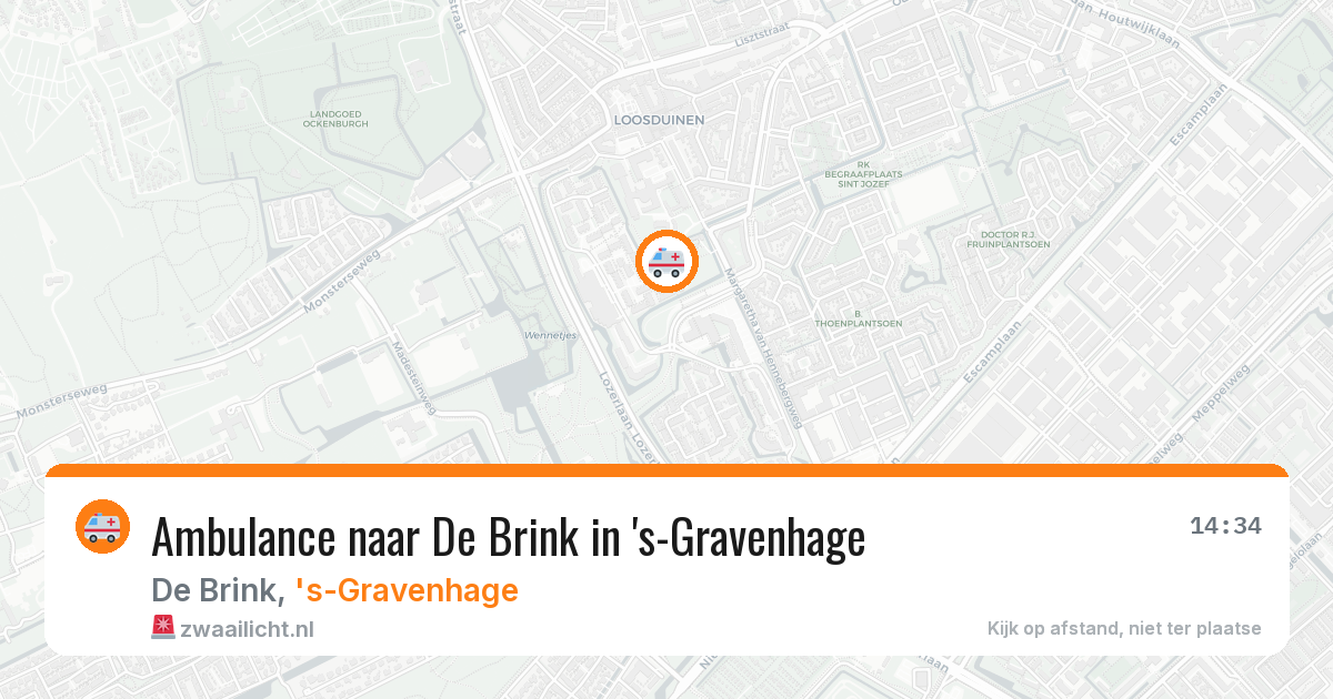 Ambulance naar De Brink in 's-Gravenhage — 30 mei 2026
