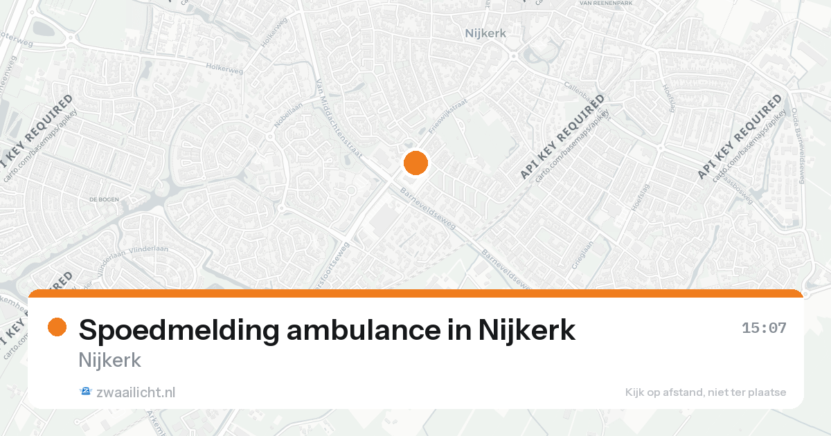 Spoedmelding ambulance in Nijkerk — 14 jul 2026