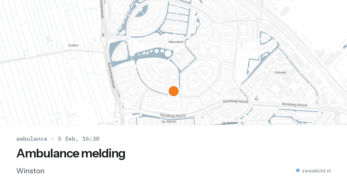 Ambulance melding — 5 feb 2026