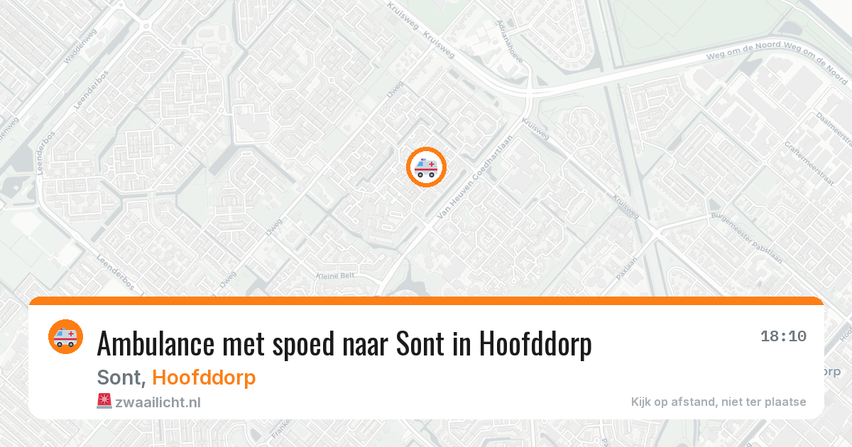 Ambulance met spoed naar Sont in Hoofddorp — 6 apr 2026