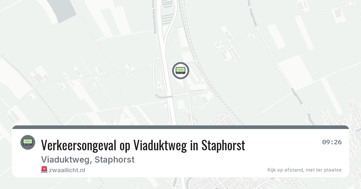 Verkeersongeval op Viaduktweg in Staphorst — 30 jul 2026